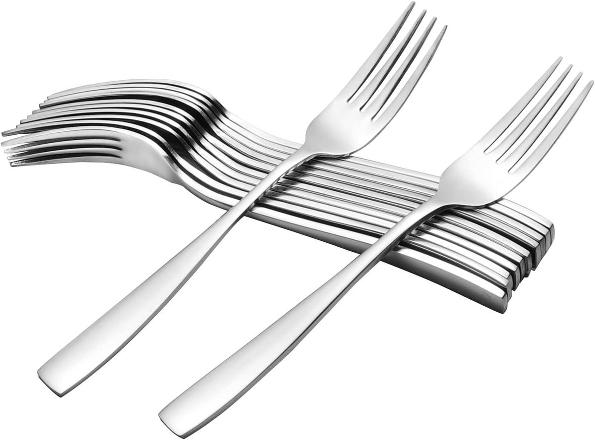 Dinervorken - Tafelvorken - Dineren - Roestvrij staal - 12 stuks
