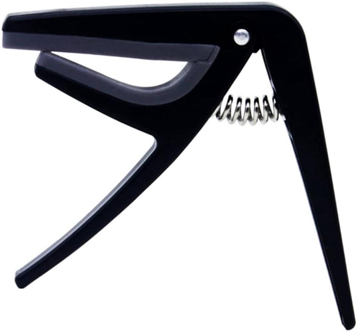 Ukulele Capo - Trigger Capo - Muziek Maken - Eenvoudige Bediening - Medium - Zwart
