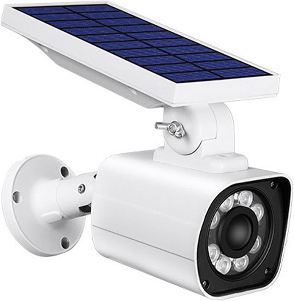 Dummy Camera - Solar Lamp - Beveiliging Huis - Bewegingsmelder - 800 Lumen - Wit