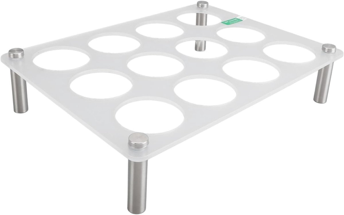 Nikou Coffee Pods Drawer Drawer Insert, Flat Countertop Organizer for 12 K-Cup Pods, Acrylic Storage Holder, Coffee Pod Tray Organizer, Bright Design