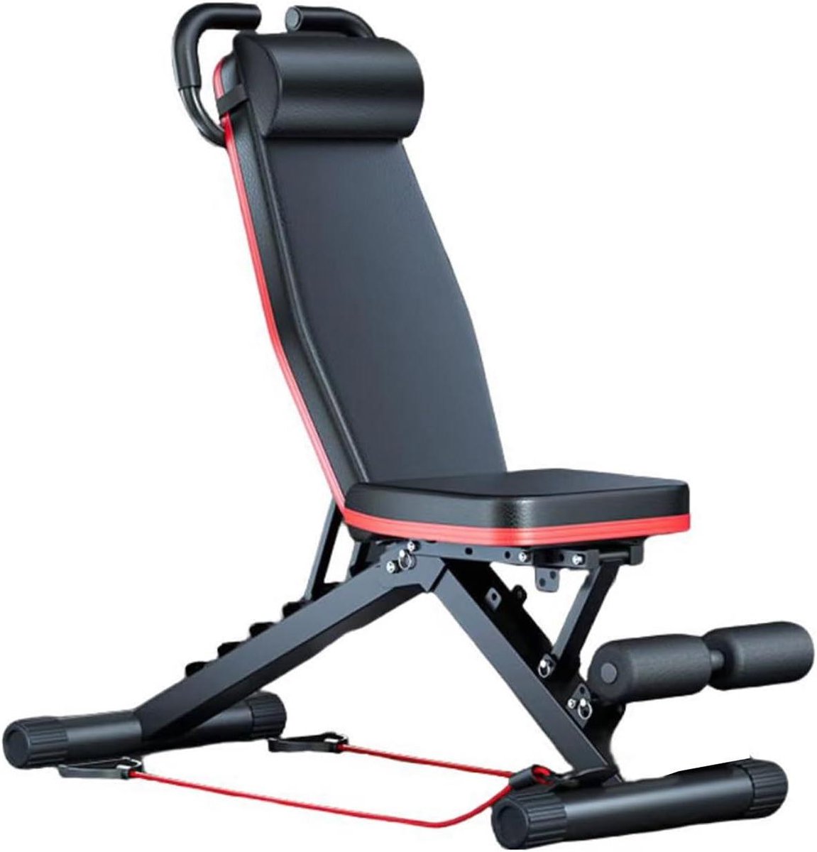 Opvouwbare Halterbank - Trainingsbank Fitness - Kracht Training - 14-in-1 Multi Mode - 500 Kg Capaciteit - Zwart