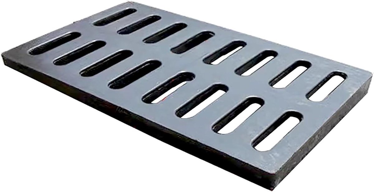 Heavy Duty Hars Drainage Rooster - Stormafvoer Cover voor Binnenplaats & Garage - Voetgangers Grade, Anti-Roest, Eenvoudig Installeren Composiet Rooster (35x50x3cm)