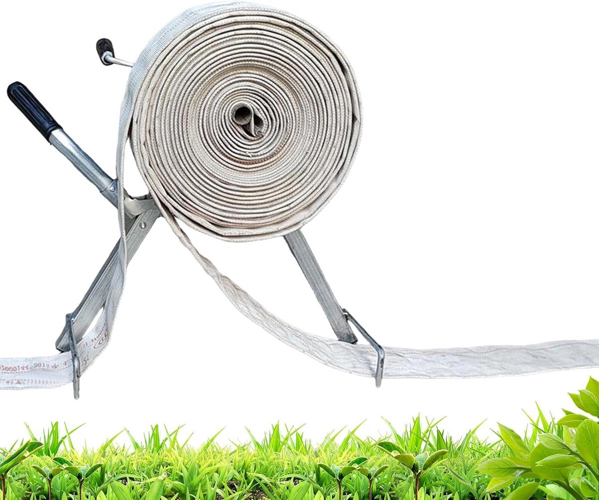 Opwindbare Slanghaspel - Slanghouder Buiten - Gazon Water Geven - Opvouwbaar Stevig Frame - Tot 15 Meter Slang - Zilver