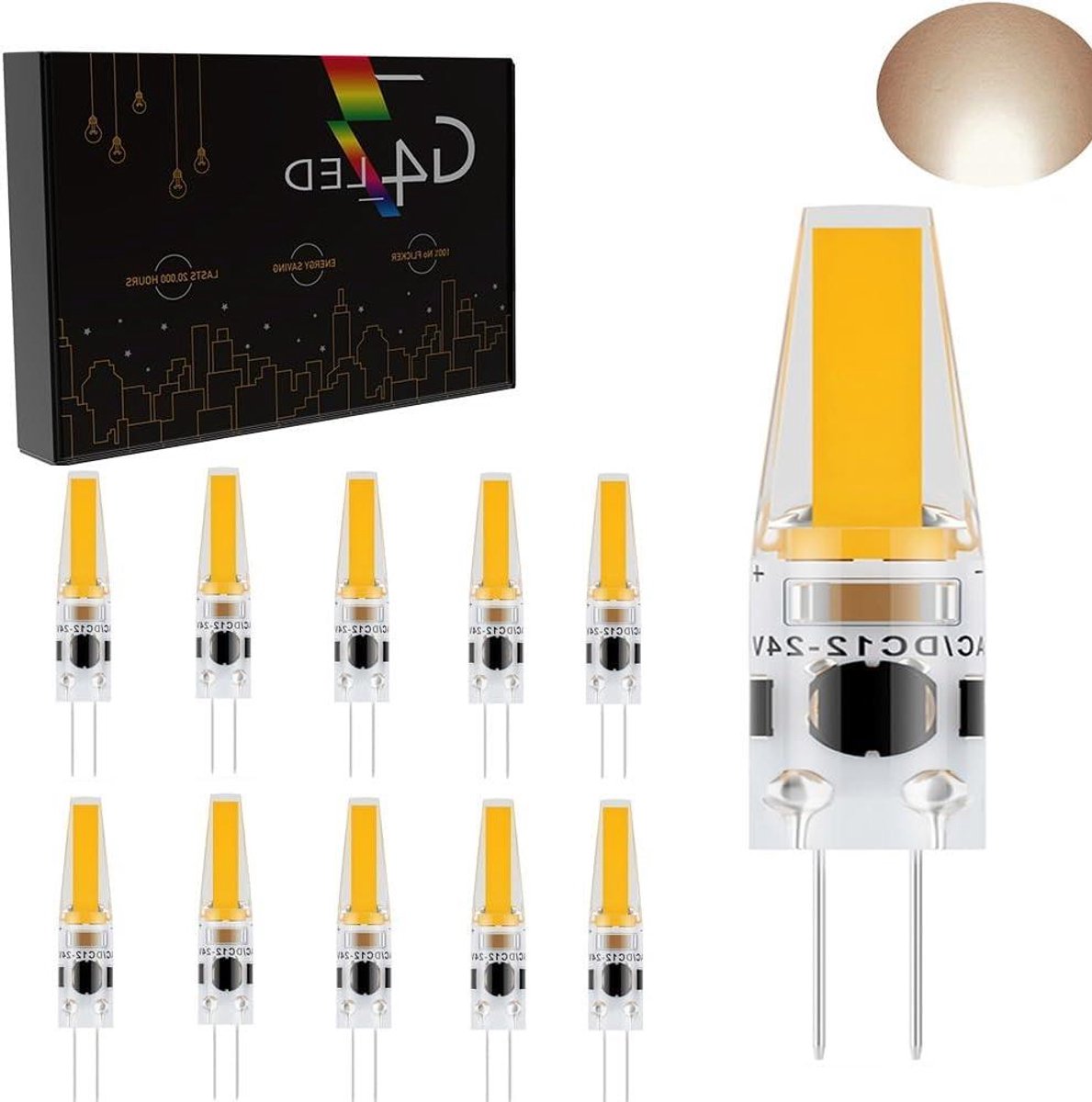 G4 LED Lampen - Bi-pin Lamp - Sfeerverlichting Creëren - Dimbare Energiebesparing - 3W 270lm - Warm Wit