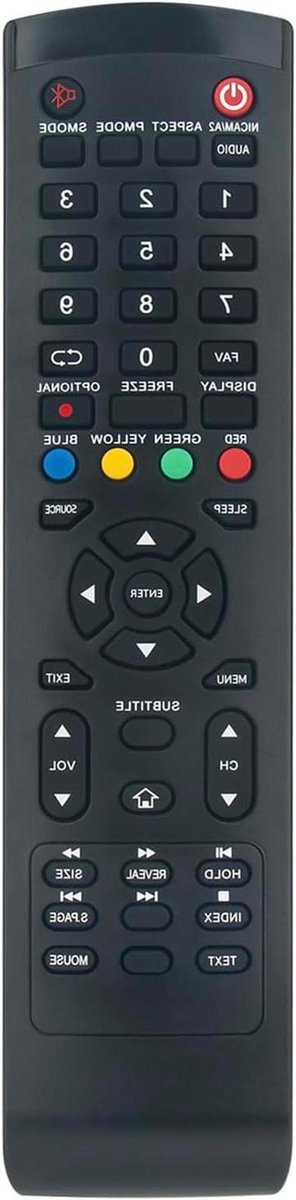 Vervang Afstandsbediening - Universele afstandsbediening - TV Bedienen - Directe Werking - 10 Meter - Zwart