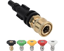 Hogedrukreiniger Aansluitadapter voor LAVOR Parkside PHD, VAX Interskol Modellen, 1/4 Inch Quick Release Foam Pot Nozzle