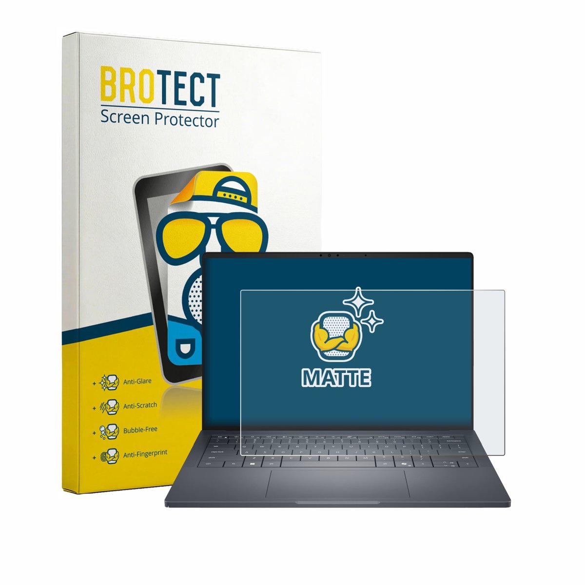 BROTECT - Screenprotector voor Dell Pro Max 14 Premium - Folie Beschermfolie matte