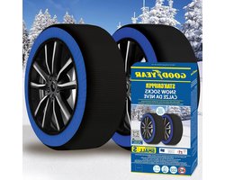 Sneeuwsokken Auto - Textiel sneeuwkettingen - Veilig Rijden Winter - Stil en Trillingsvrij - Maat S 13-17 Inch