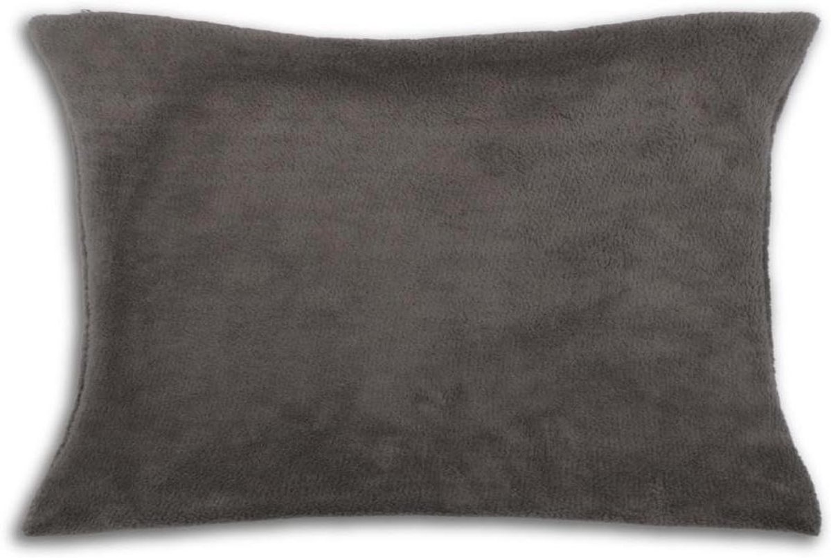 Bestlivings Kissenhülle Knuffel 30 x 50, selectie: antraciet - donkergrijs met vulling