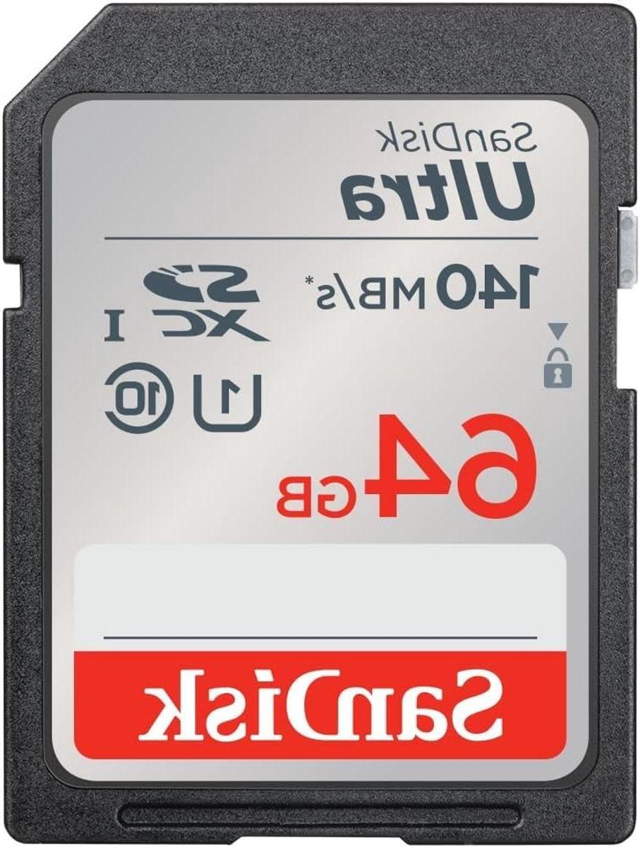 Geheugenkaart - SDXC kaart - Foto's opslaan - Schrijfbeveiliging - 64GB - Grijs