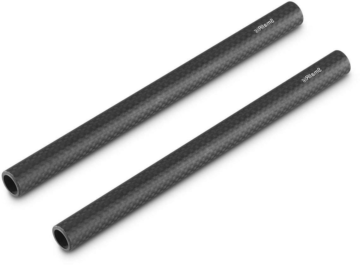 Koolstofvezel Staven - Lichtgewicht Rods - Camera Rig - Glad Oppervlak - 20 cm Lengte - Zwart
