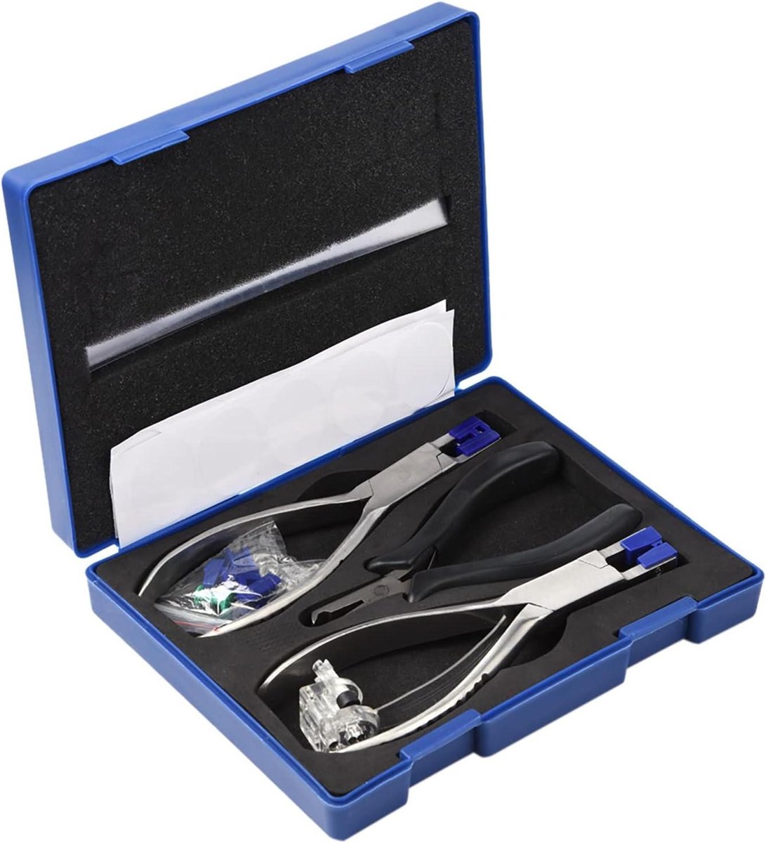 Reparatieset Brillen - Optische Tangen - Randloos Frame Reparatie - Roestvrij Staal - 3 Tangen - Blauw