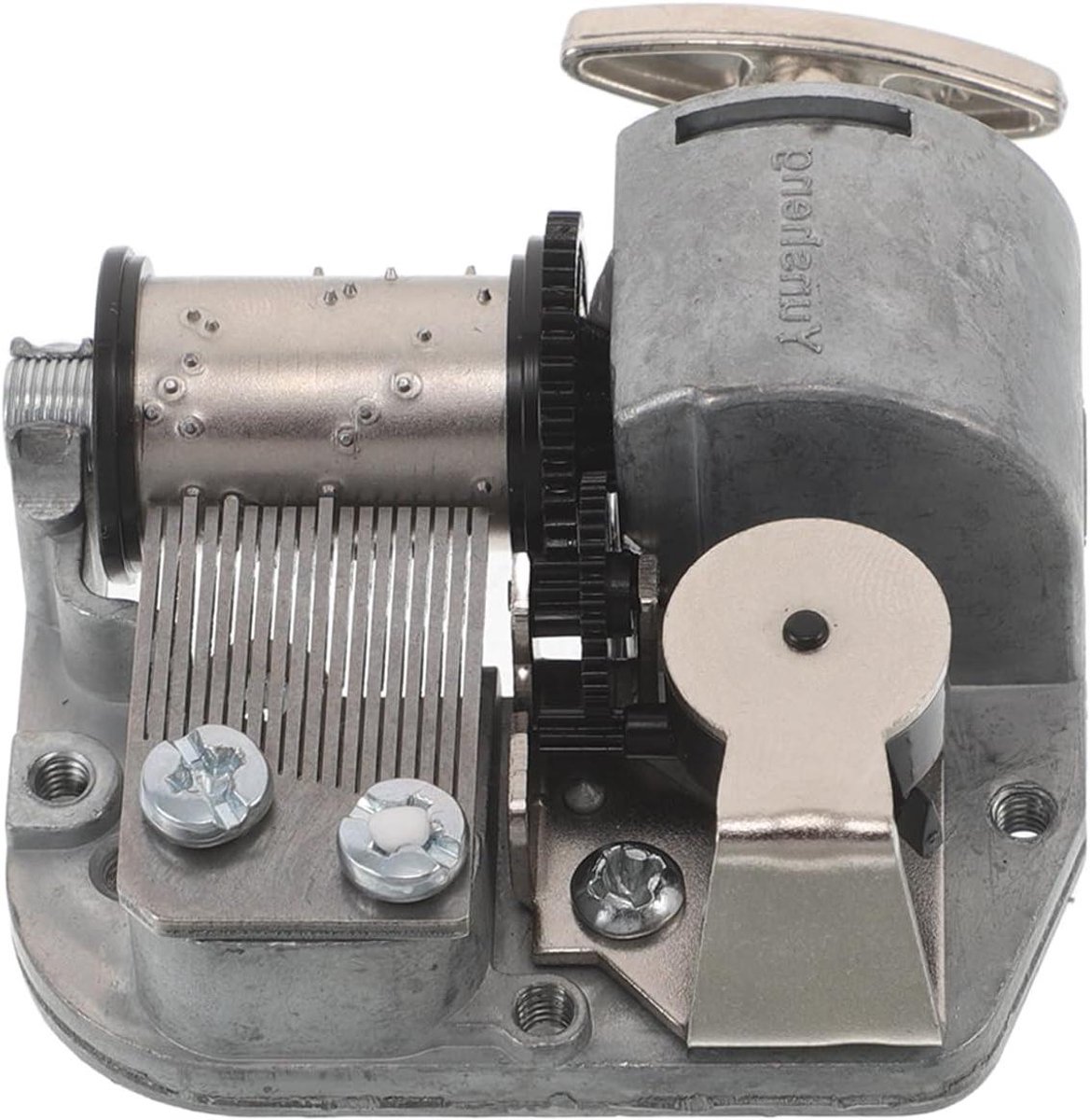 Muziekdoos Mechanisme - Uurwerk Onderdeel - Muziek Maken - Duurzaam Metaal - 5 x 4.4 x 2.6 cm - Zilverkleurig