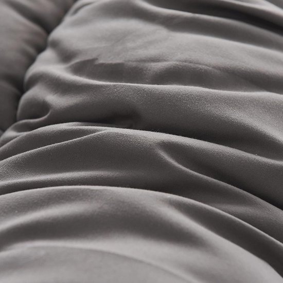 Japanse Futonmatras - Vloermat Slaapmat - Comfortabel Slapen - Opvouwbaar Oprolbaar - 200x220cm - Grijs van Merkloos — afbeelding 3