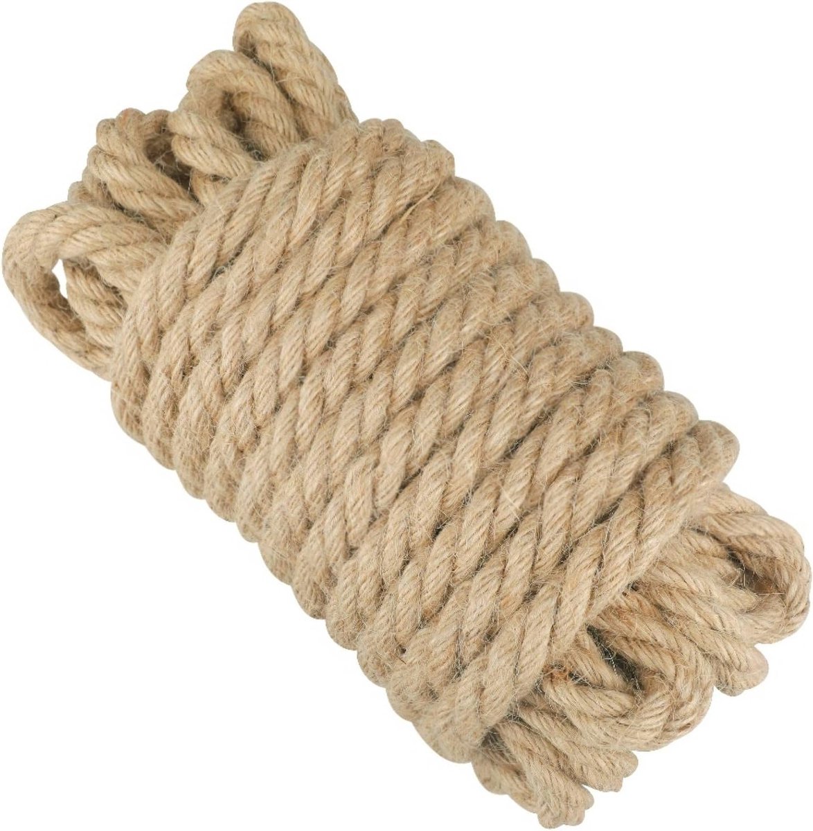 Henneptouw 16 mm Dikte 10 m Lengte voor Creatieve Projecten, Meubelversiering, Verpakking en Tuinieren