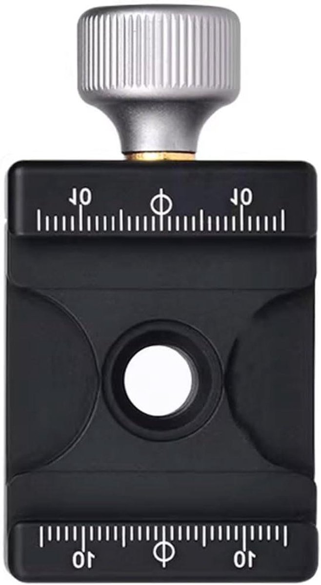 Snelspanklem Aluminium - Camera Klem - Stabiele Bevestiging - Precisie Schaal - 30mm Schaal - Zwart
