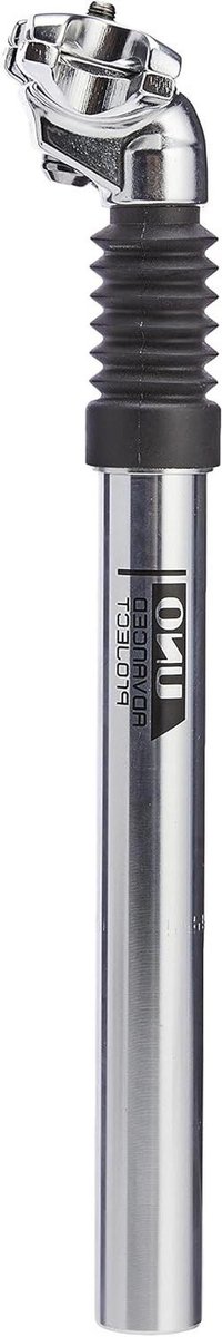 Zadelpen met vering - Verende zadelpen - Comfortabel fietsen - Professioneel materiaal - 300 x 272 mm - Zwart