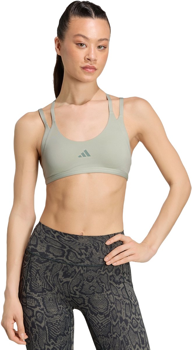 Adidas Performance Optime Strappy Light Support Workoutbeha - Dames - Groen