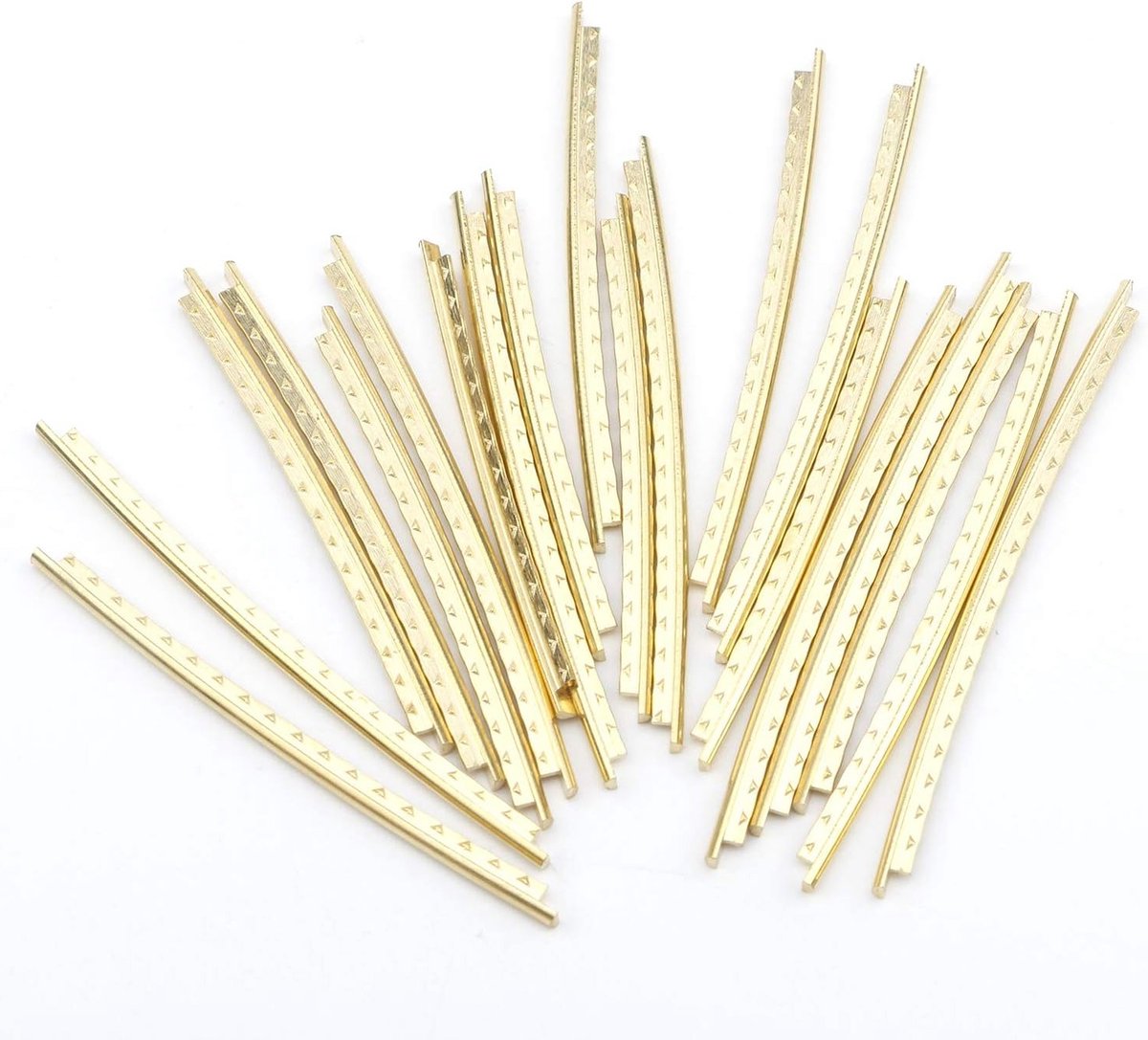20 Stuks 2mm Brede Koperen Snaren voor Basgitaar en Akoestische Gitaren - Gouden Klankkwaliteit