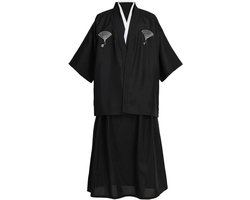 Japanse Yukata Kimono - Gewaad Heren - Cosplay Feest - Authentiek Design - One Size - Blauw