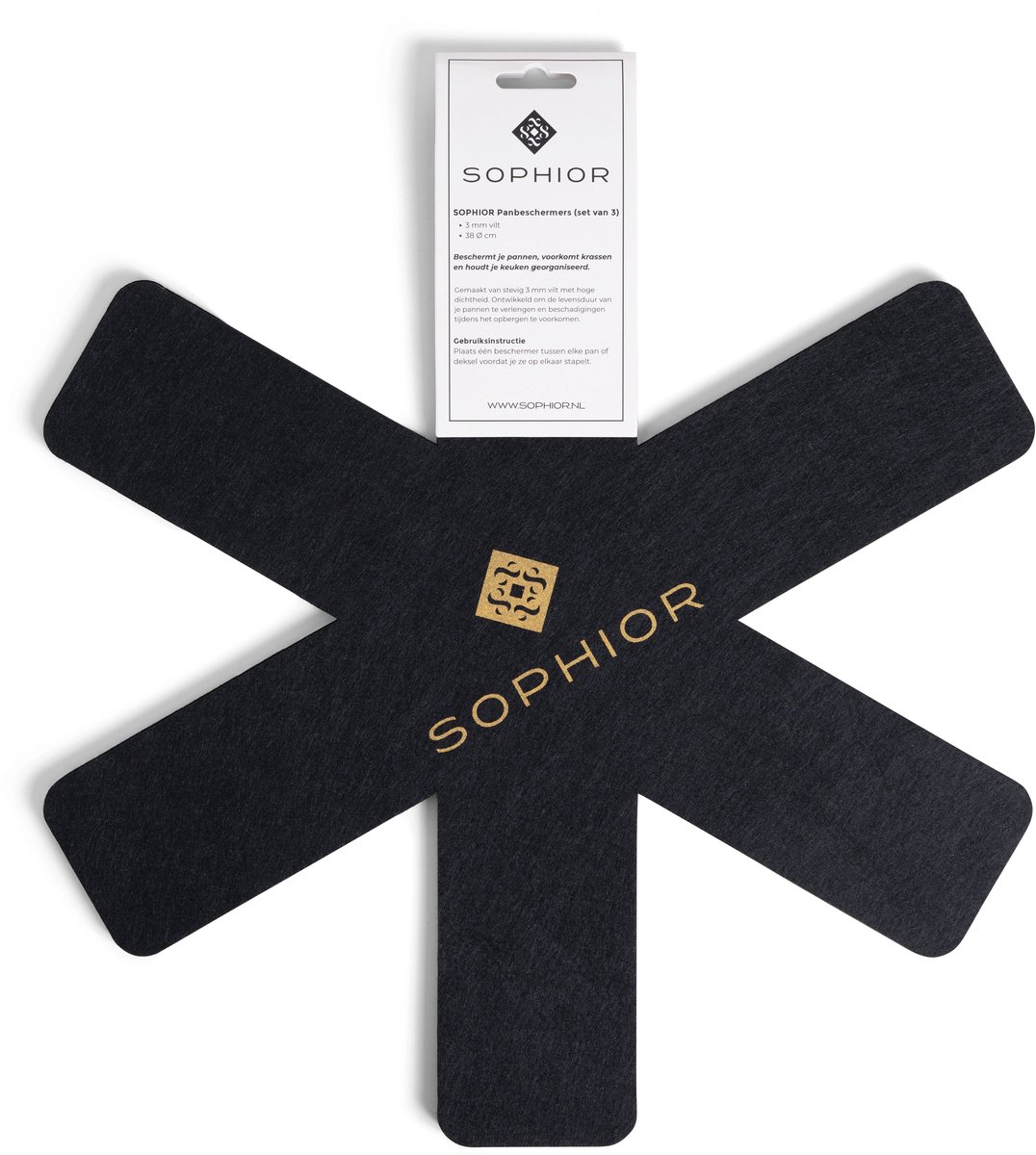 SOPHIOR – Panbeschermers – Set van 3 stuks