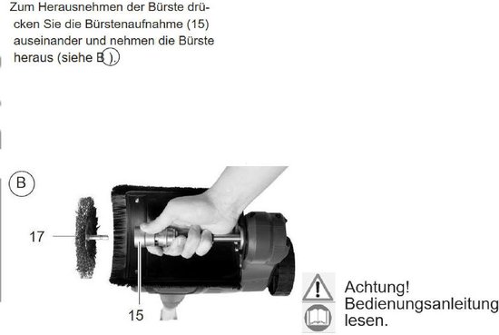 Reserveborstels voegenreiniger - Metalen staaldraad - Onkruid verwijderen - Snelsluitopname - 2 stuks 100 mm - Metaal — afbeelding 5