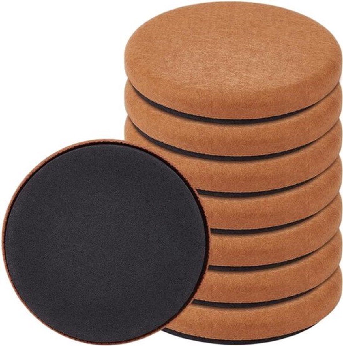8 stuks antislip EVA-meubelpads - 12 cm - ronde anti-slip pads - herbruikbare vloerbescher