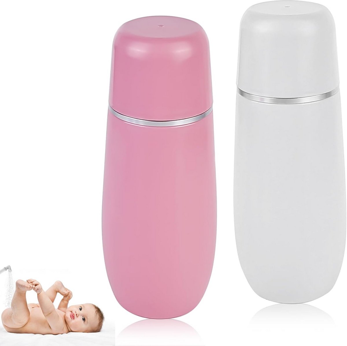 Reis Bidet - Intieme Douche - Persoonlijke Hygiëne - Lekvrij Ontwerp - 400 ml - Wit