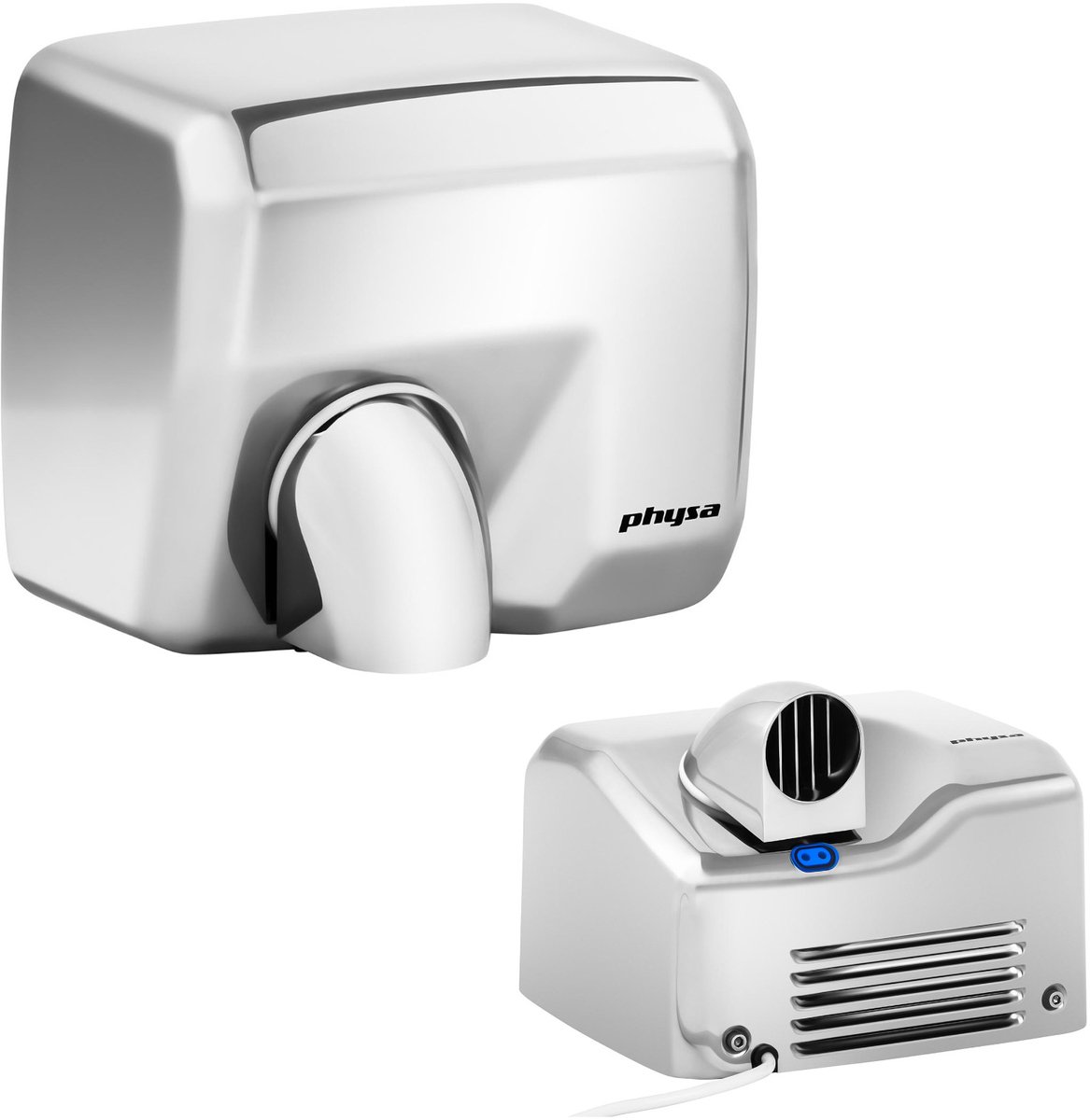 Handendroger - 2300 W - Zilver - physa