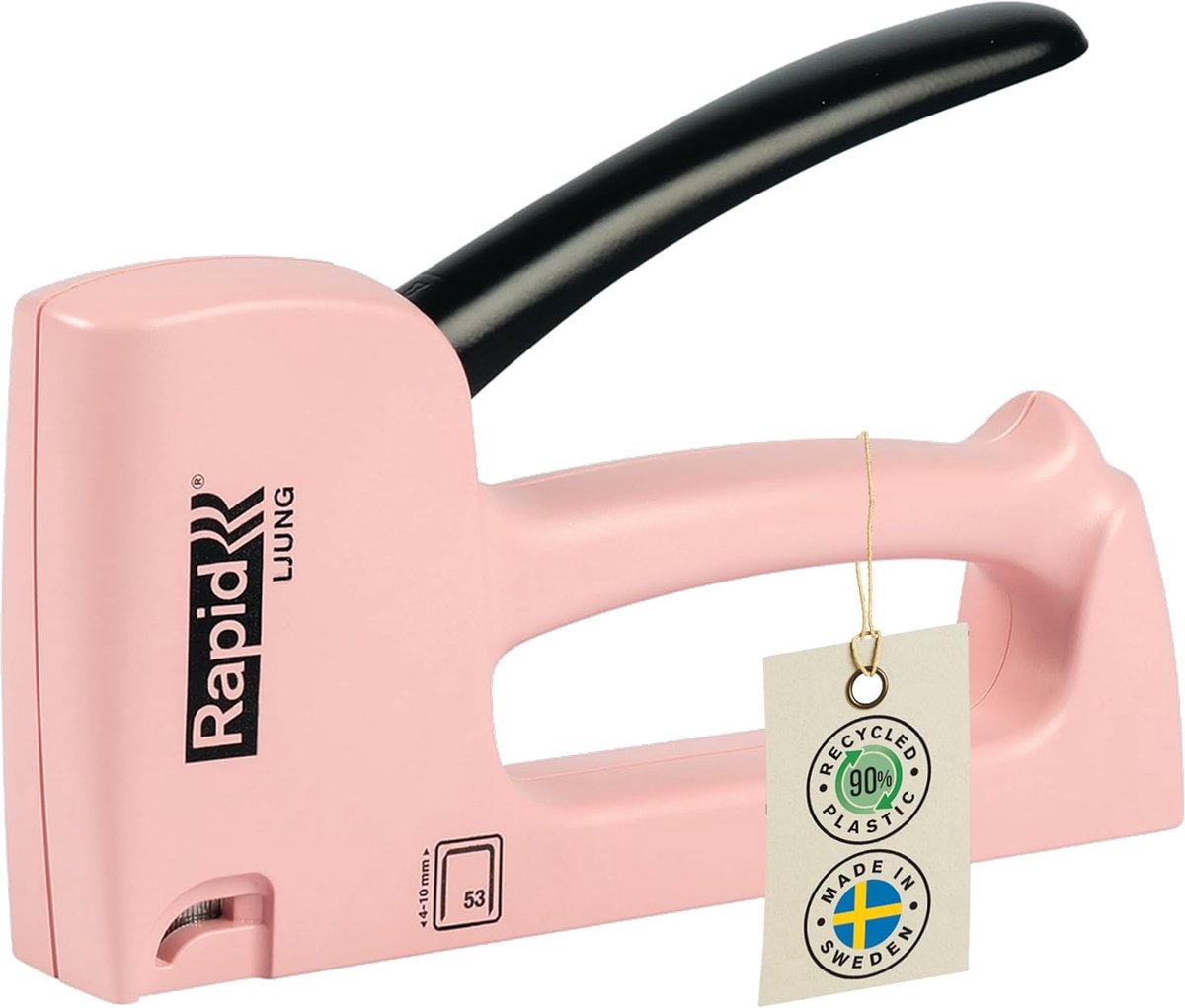 Handtacker - Nietmachine Tack - Klusjes Fixen - Gemaakt in Zweden - 4-10 mm nieten - Roze
