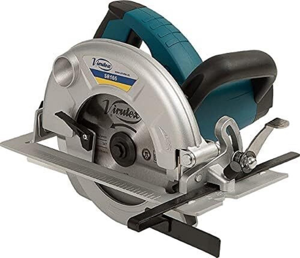 Cirkelzaag - Elektrische zaag - Hout zagen - Krachtige motor - 165 mm blad - Zwart