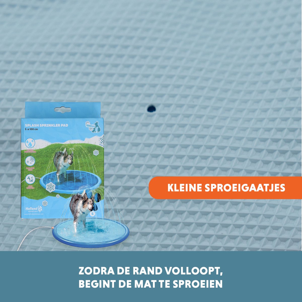 Hofman Animal Care Coolpets Mat met Sprinklers - 100 cm thumbnail 3