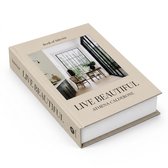 Velani | Decoratief Opbergboek Live Beautiful - Nep Boek Woonkamer - Magnetische Sluiting - Salontafel Decoratie - Coffee Table Book - Cadeau