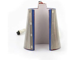 Mok Persmachine - Hittepers Cilinder - Bedrukken van Mokken - Snelle Verwarming - 312 ml Capaciteit - Zwart