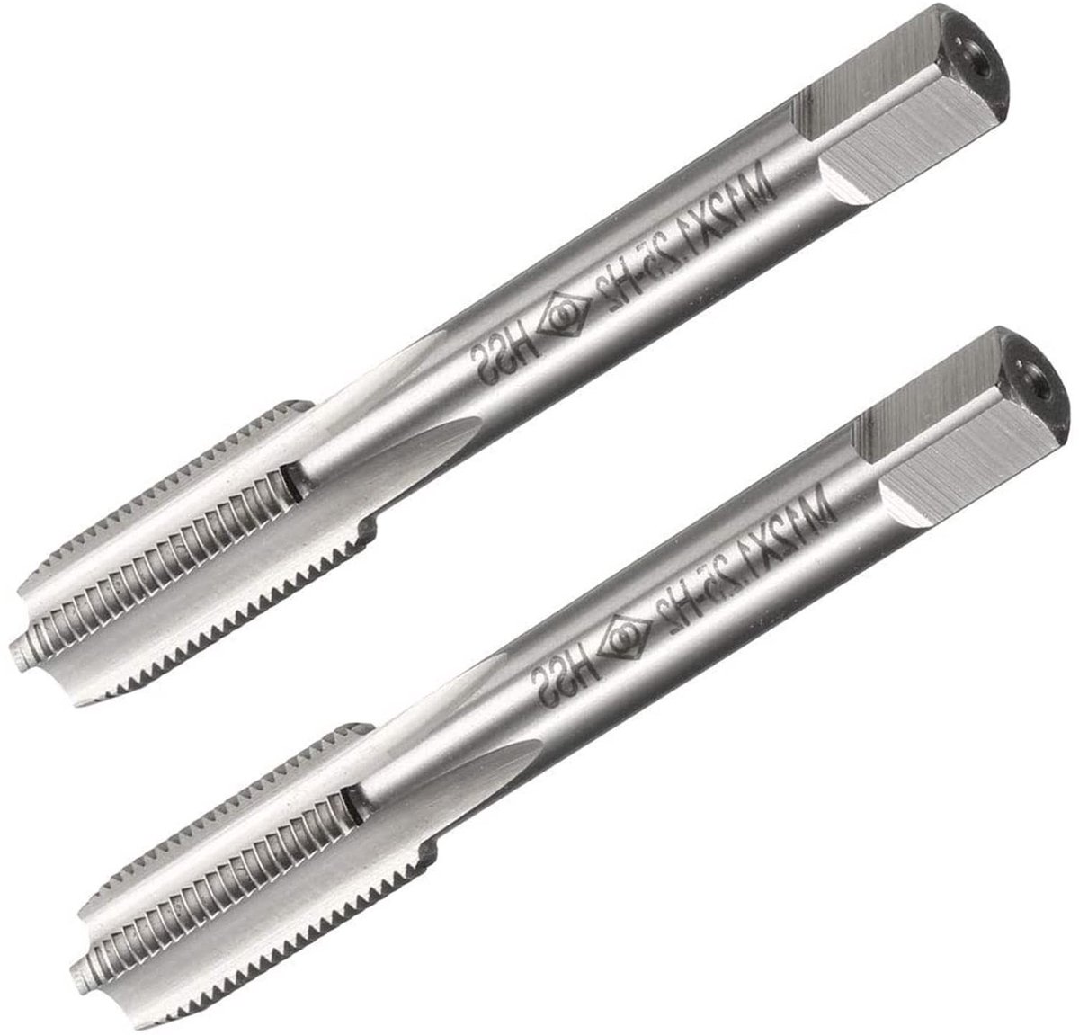 Dailygoods- Schroefdraadkraan M12 x 1,25 mm - HSS Draadfrezen - 3 Fluiten - Handkraan/Machinekraan - Draadlengte 30 mm - Tolerantie H2 - Draadtap