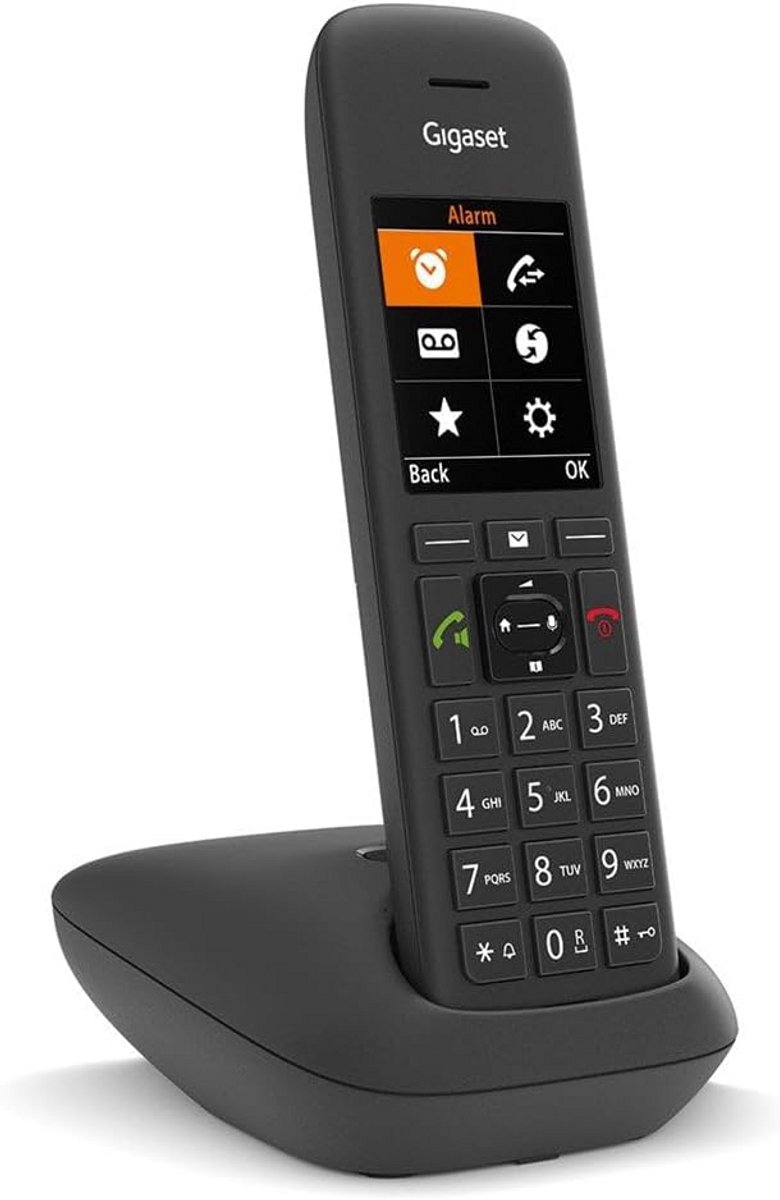 Draadloze Telefoon - DECT Handset - Thuis Bellen - Groot Kleurendisplay - 200 Contacten - Zwart