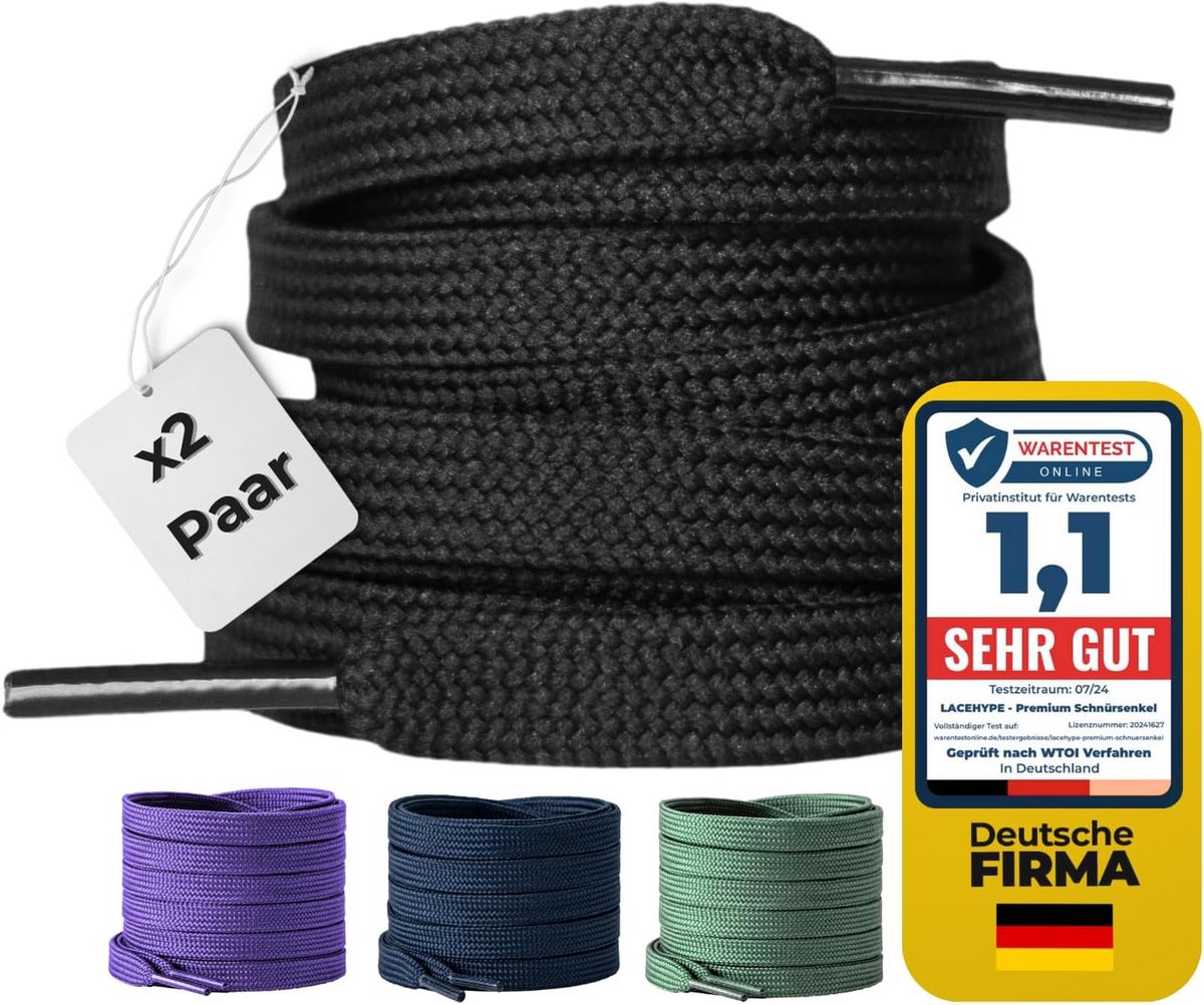 Platte Schoenveters - Vervangende Veters - Schoenen Vernieuwen - Scheurvast Polyester - 10 mm Breed - Diverse Kleuren
