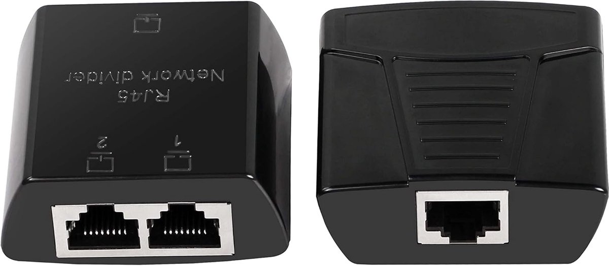 RJ45 Netwerk Splitter 1 naar 2 Ethernet Adapter voor LAN Verlenging