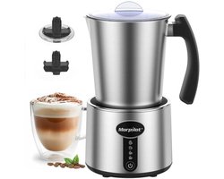 Melkopschuimer - Opschuimer - Koffie Bereiden - 4-in-1 Functie - 230 ml Schuim - Zilver