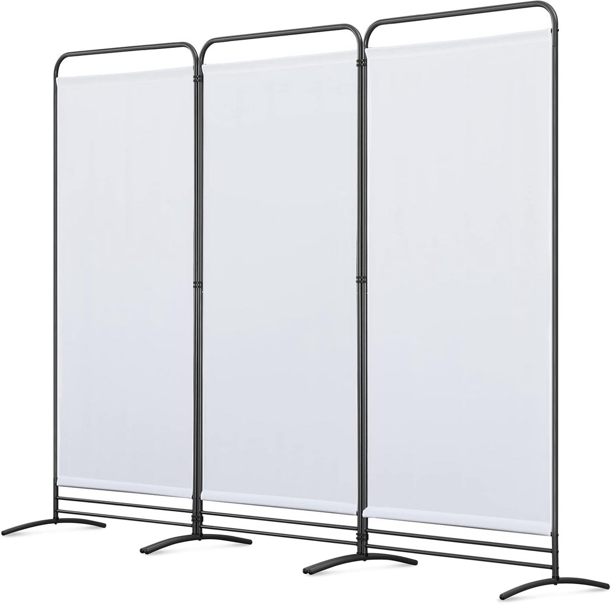Kamerscherm 3 Panelen - Ruimteverdeler Vouwbaar - Privacy Creëren - Stabiele Steunvoeten -