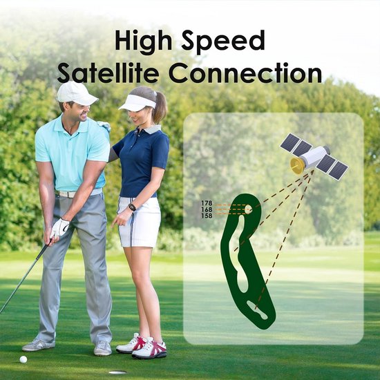GPS Golfhorloge - Golfaccessoire - Afstanden Meten - Gratis Cursusgegevens - 555 x 15 x 4 cm - Groen — afbeelding 5