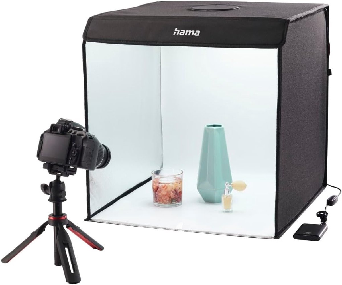 Draagbare Fotostudio - Lichtbox Mini - Productfotografie - Inclusief LED Ringlicht - 50x50 cm - Wit