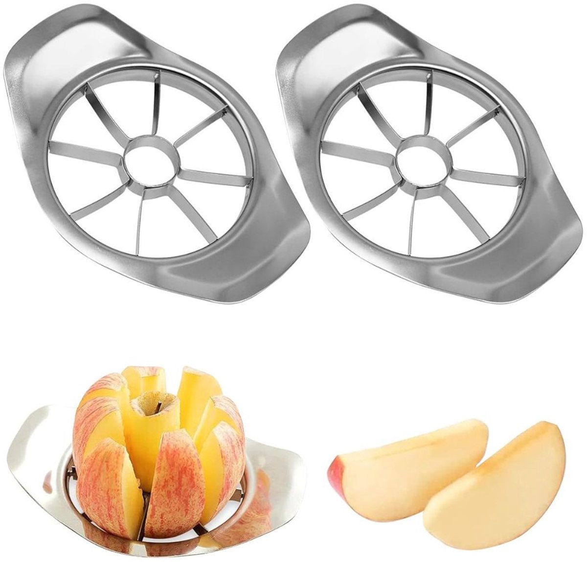 CLVP® Appelsnijder - Appel Snijder -Zilver
