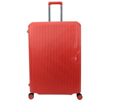 Decent SMART Spinner TSA Reiskoffer vaste sluiting 120 liter - Grote maat koffer 77 × 54,5 × 31,5 - Reiskoffer met wielen - Lichtgewicht koffer - Rood