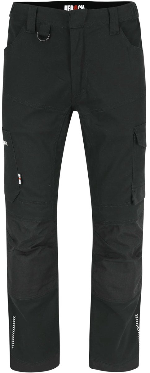 Herock Xeni Werkbroek Heren – 2-Way Stretch – Kniezakken – Multi Pocket – Zwart – Maat 58