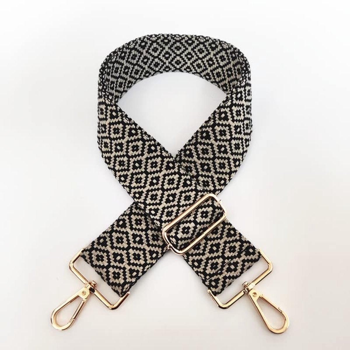 Dailygoods- Schouderriem Verstelbaar 75-130 cm - Tasriem - Draagriem - Schouderband voor Tas - Karabijnhaak - 5 cm Breed