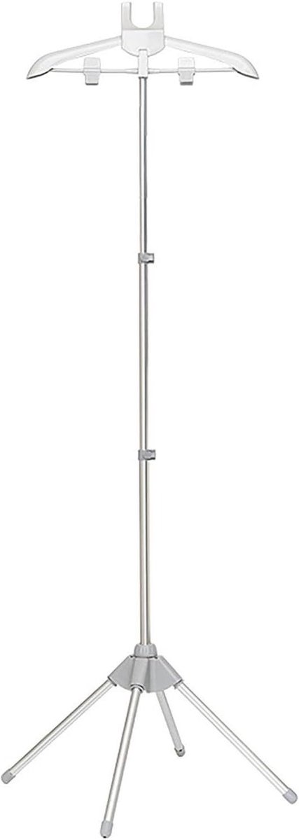 Kledinghanger met stoom - Kledingrek stomer - Kleding stomen - 360 graden draaibaar - Tot 155 cm - Grijs