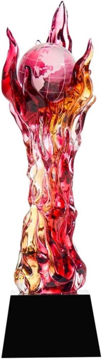 Trofee - Prijs Bokaal - Wedstrijd Beloning - Unieke Vormgeving - 500 Gram - Rood