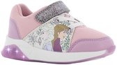 Frozen - Schoenen voor meisjes met lichtjes - Anna en Elsa sneakers voor kinderen met klittenband - Lichtgevende kindersneaker - Maat 27 - Wit