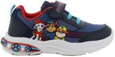 Paw Patrol - Schoenen voor jongens met lichtjes - Chase, Marshall en Rubble Sneakers voor kinderen met klittenband - Lichtgevende kindersneaker - Maat 28 - Blauw